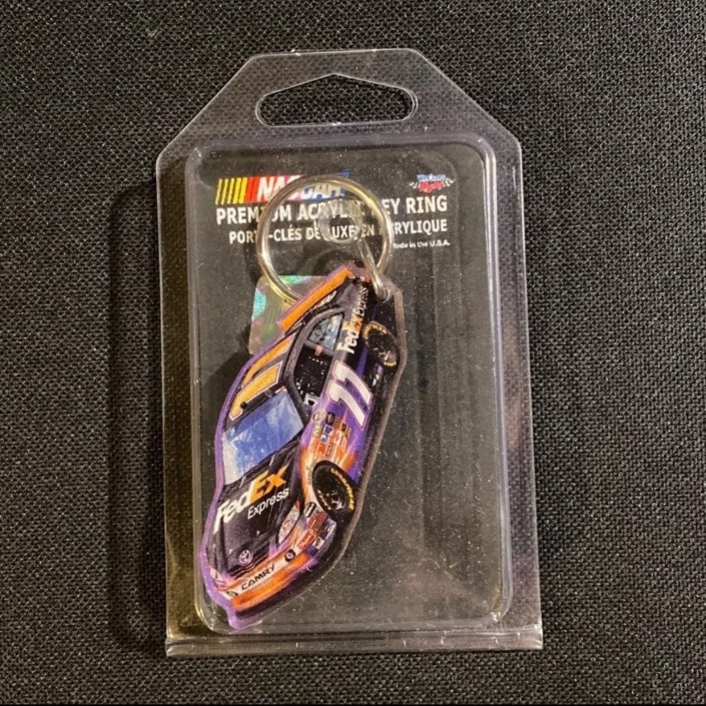 NASCAR Car #11 Keychain New